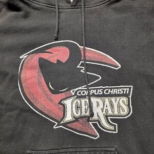 Corpus Christi IceRays Men's Hoodie Sweatshirt 2XL Black Delta Fleece Hockey